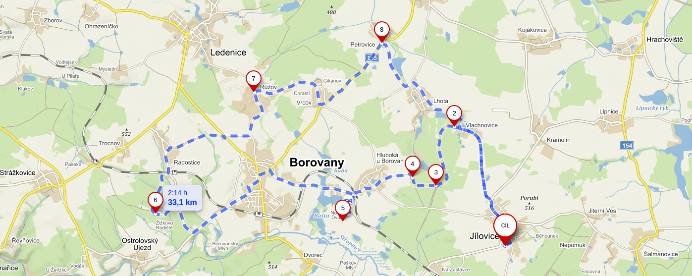 Mapa trasy